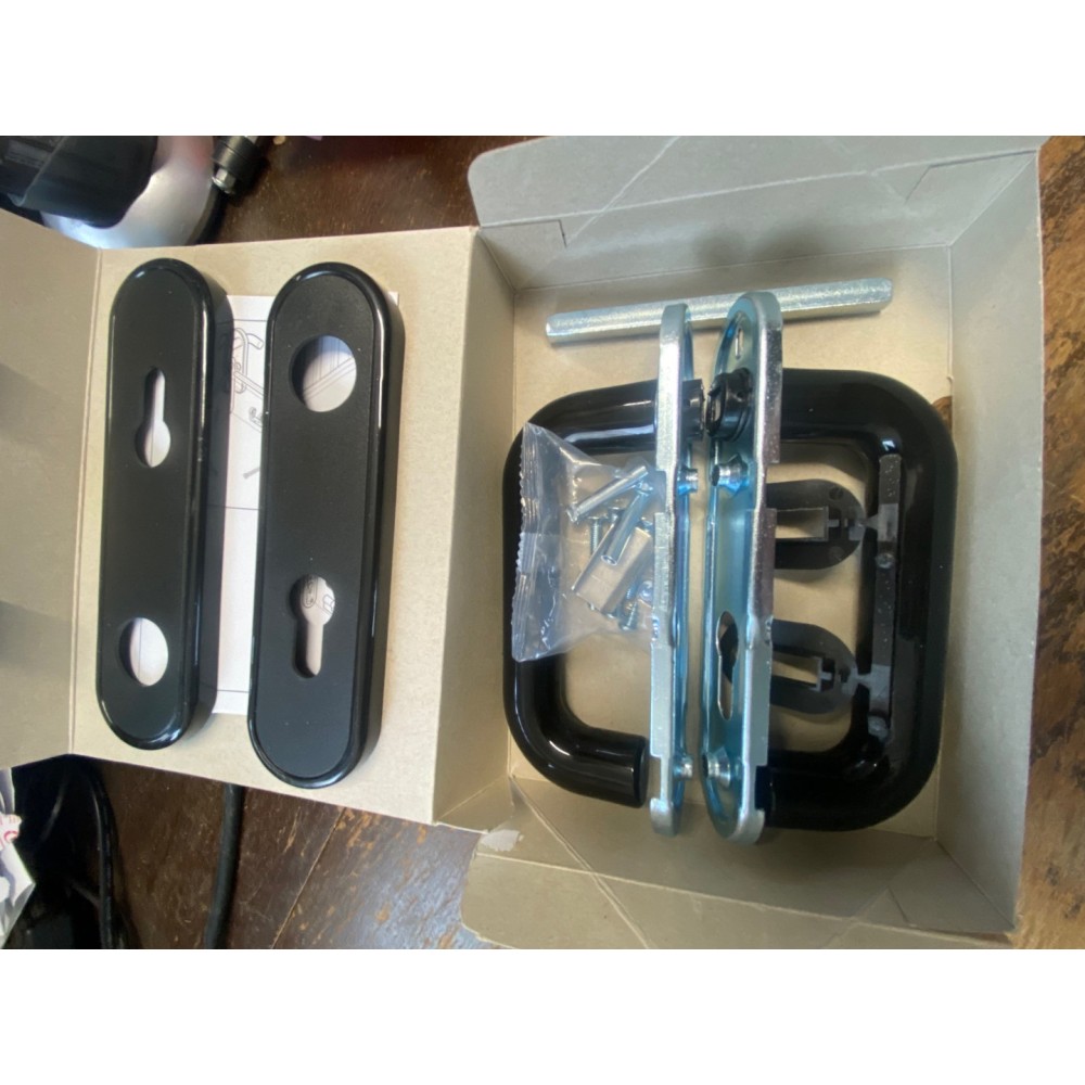 Garador Genuine Black Lever / Lever Handle Side Hinged Doors 