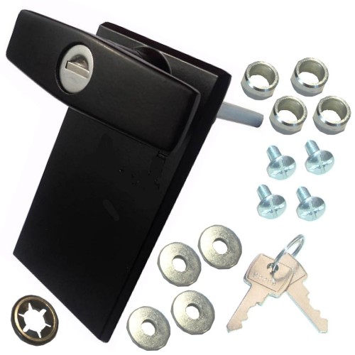 Garador T-Handle Lock Black - Made in the UK
