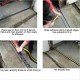 7ft 6” - 20mm High Garage Door Rubber Floor Threshold Seal Kit 