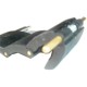 77mm Lath Roller Door Locking Strap 3 segment - Black