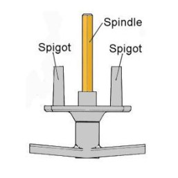 Wessex T-handle Garage Door Lock 75mm Shaft