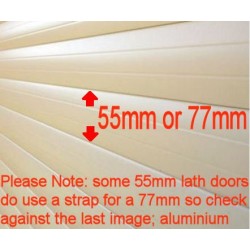 77mm Lath Roller Door Locking Strap 3 segment - Black
