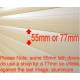 77mm Lath Roller Door Locking Strap 3 segment - Black