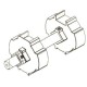 Roller Shutter Door Metal Dummy End 18mm Shaft - 60mm Octagonal
