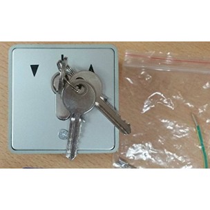 Pair of KEYED ALIKE Roller Shutter Industrial Key Switches - IP54