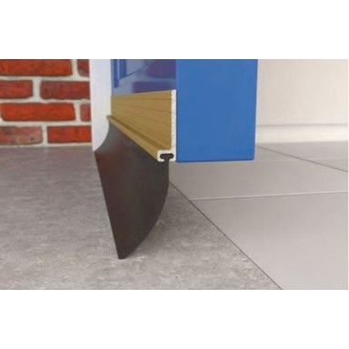 Garage Door Bottom Aluminium Rubber Blade Seal Draught Strip 
