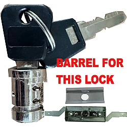 STEEL LINE Later Style Garage Roller Shutter Door Lock - Barrel & 2 Keys