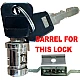 STEEL LINE Later Style Garage Roller Shutter Door Lock - Barrel & 2 Keys
