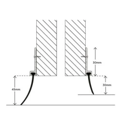 Garage Door Bottom Aluminium Rubber Blade Seal Draught Strip 