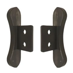 PAIR Roller Garage Door Push Fit Nylon END LOCKS for 2" slat (lath) - 63mm Overall